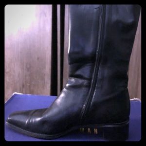 Stuart Weitzman Black Leather Boots